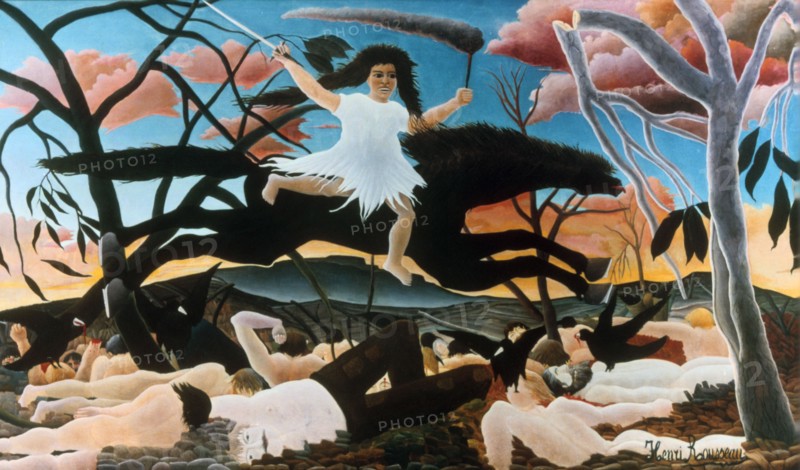'War, or the Ride of Discord', 1894. Artist: Henri Rousseau