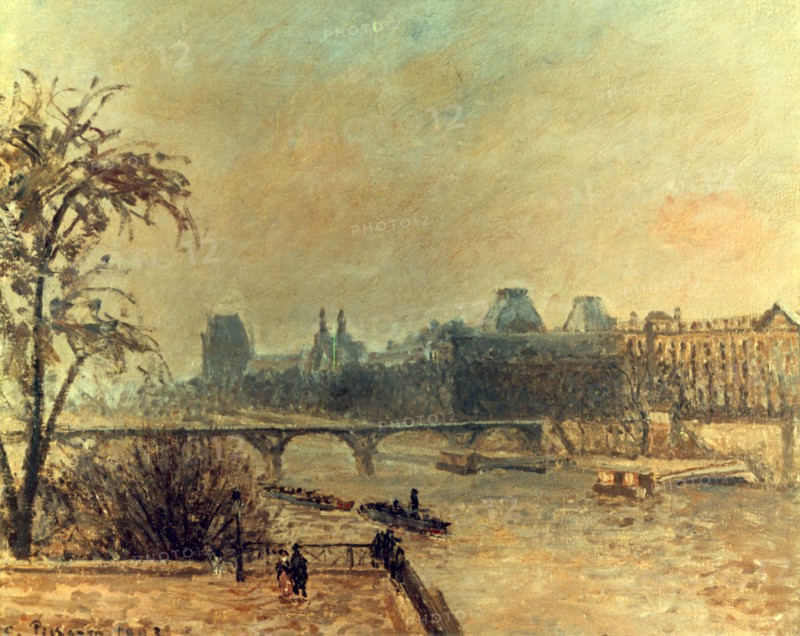 'La Seine et le Louvre', Paris,  1903. Artist: Camille Pissarro