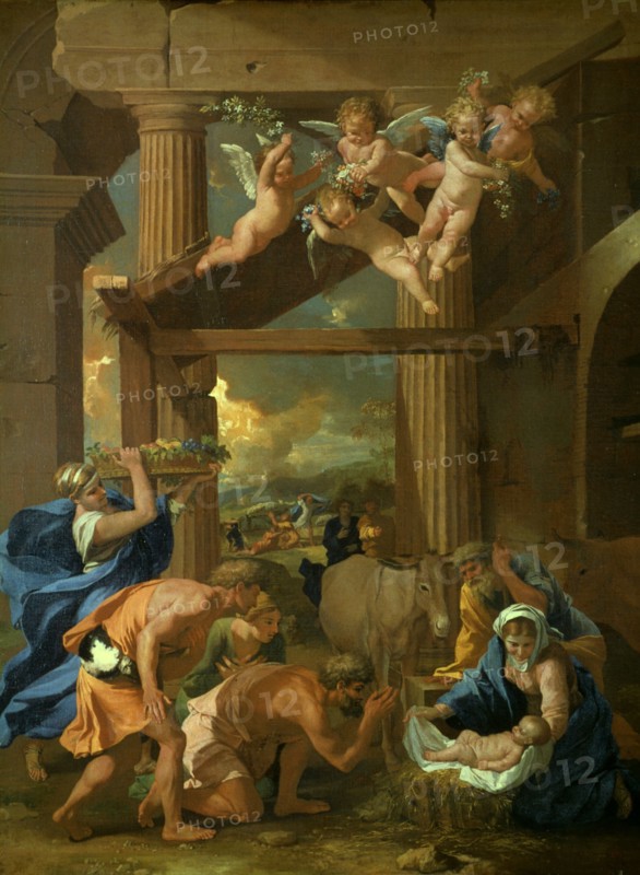 'The Adoration of the Shepherds', c1633. Artist: Nicolas Poussin