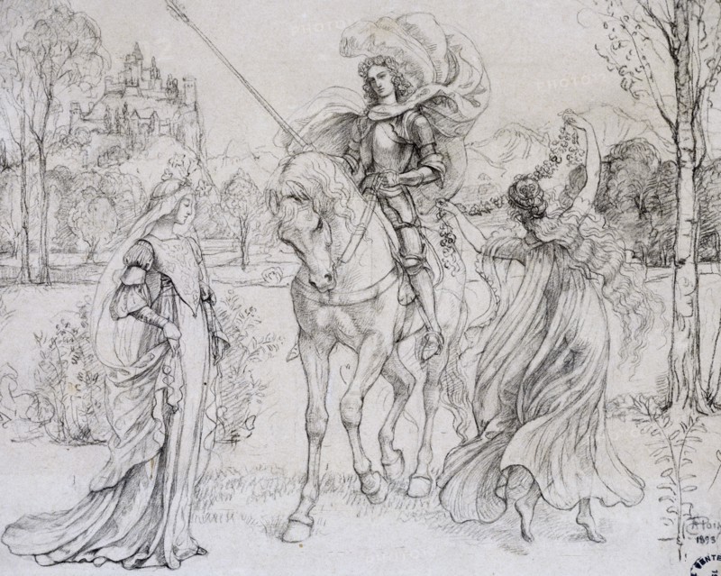Greeting the Knight', c1880-1932. Artist: Armand Point