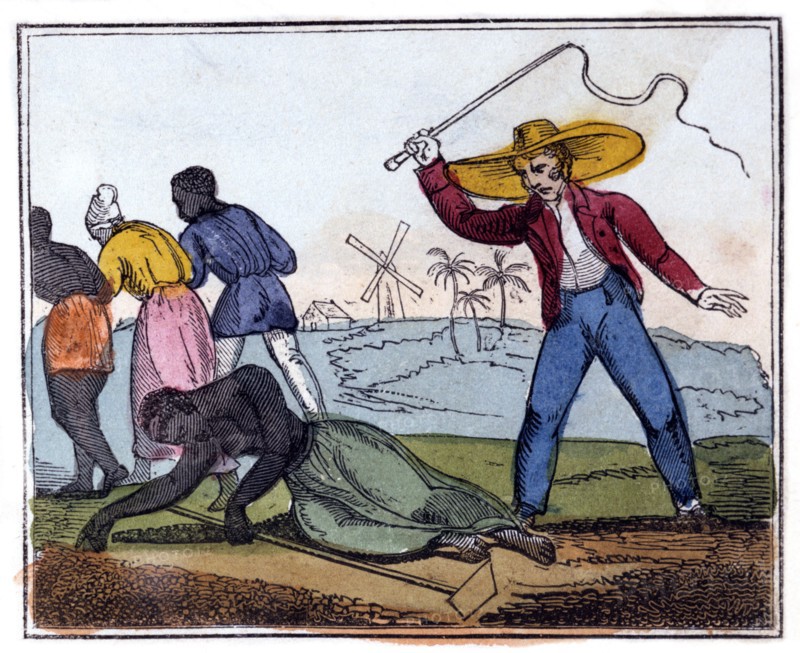 'The Exhausted Slave Whipped', 1826. Artist: Unknown