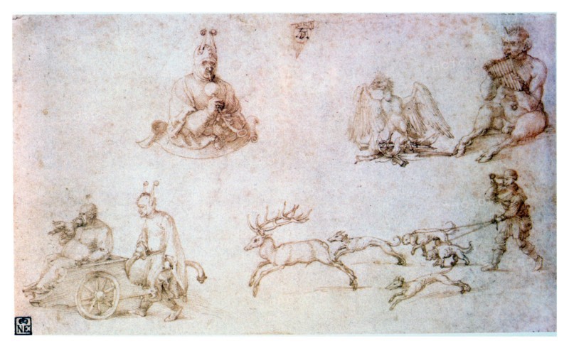 'Red chalk study', c1500. Artist: Albrecht Dürer