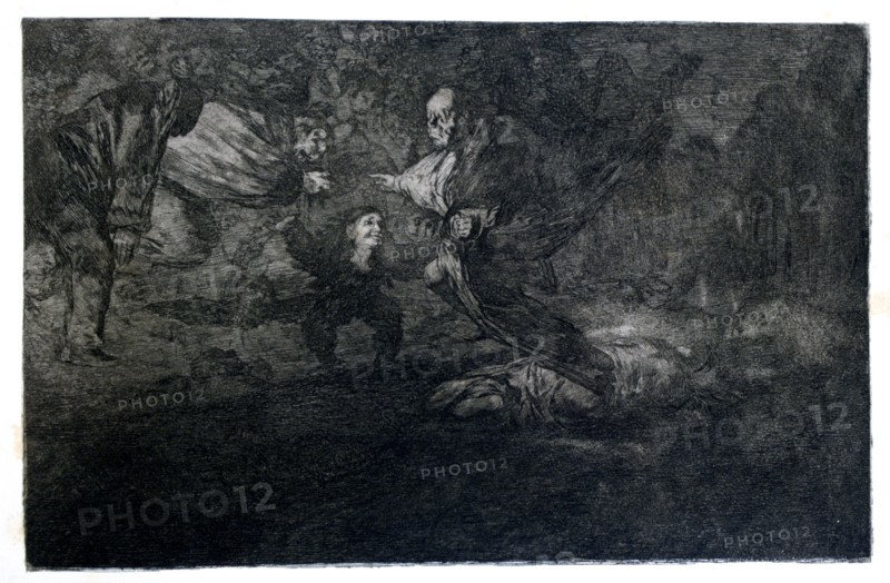 'Funereal Riddle', 1819-1823. Artist: Francisco Goya