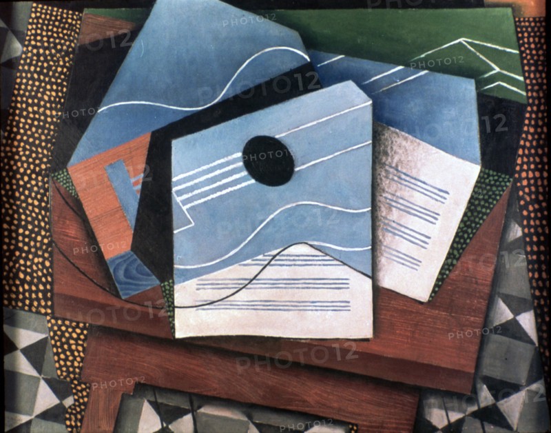 'Guitar on a Table', 1915.  Artist: Juan Gris