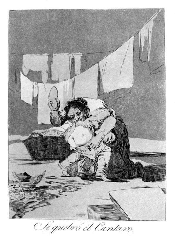 'Yes, he broke the pot', 1799. Artist: Francisco Goya