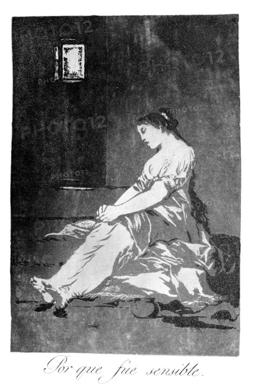 'Because she was susceptible', 1799. Artist: Francisco Goya