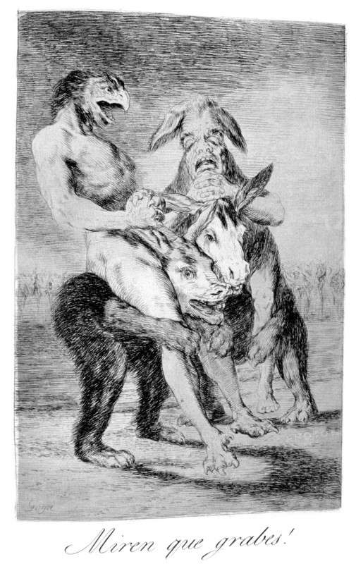 'Look how solemn they are!', 1799. Artist: Francisco Goya