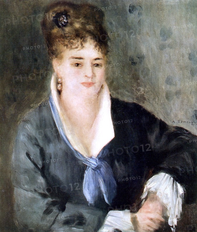 'Woman in black', 1876. Artist: Pierre-Auguste Renoir