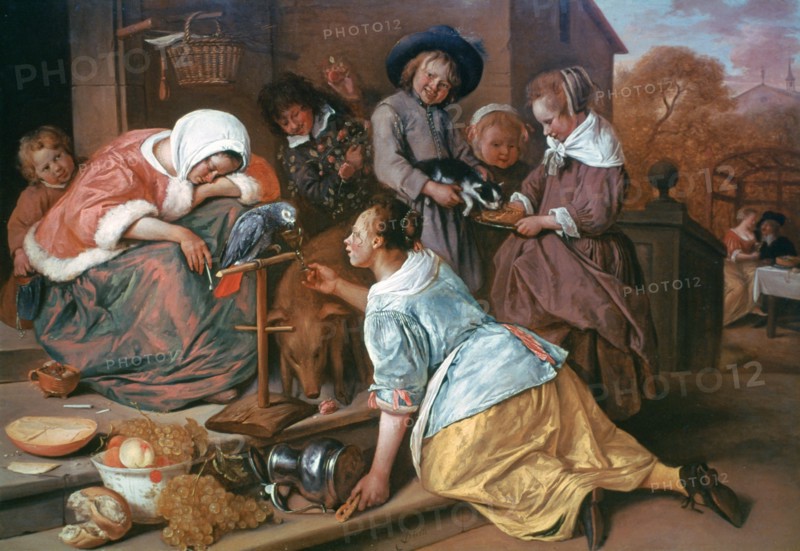 'The Effects of Intemperance', 1663-1665. Artist: Jan Steen