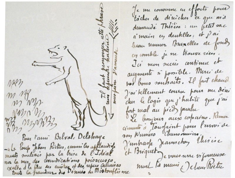 'The Wolf', c1900-1933. Artist: Jehan Rictus