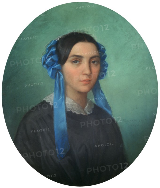 'Portrait of a Young Girl', 1843. Artist: Theophile Gautier