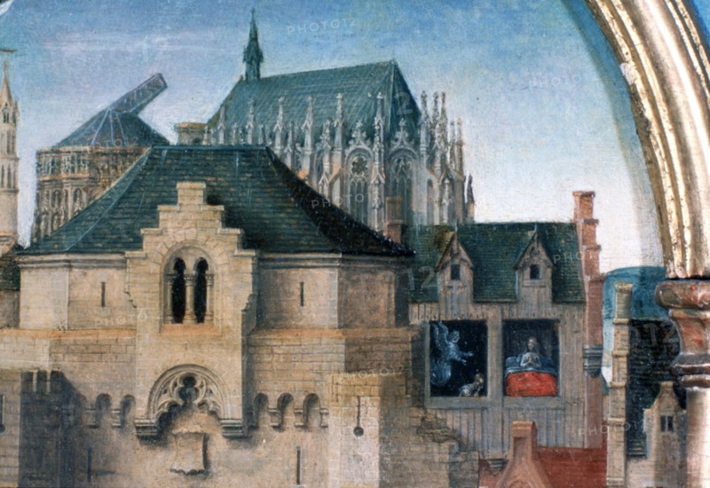 'St Ursula Shrine, Departure from Cologne', Detail, 1489. Artist: Hans Memling