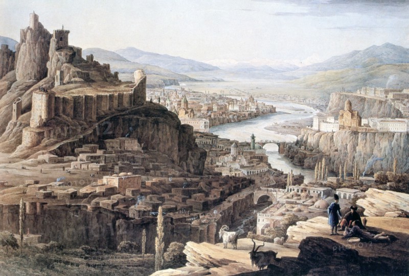 'View of Tiflis', 1830. Artist: Nikandor Grigorievich Chernetsov