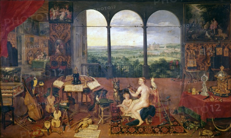 'The Sense of Hearing', 1618. Artist: Jan Brueghel the Elder