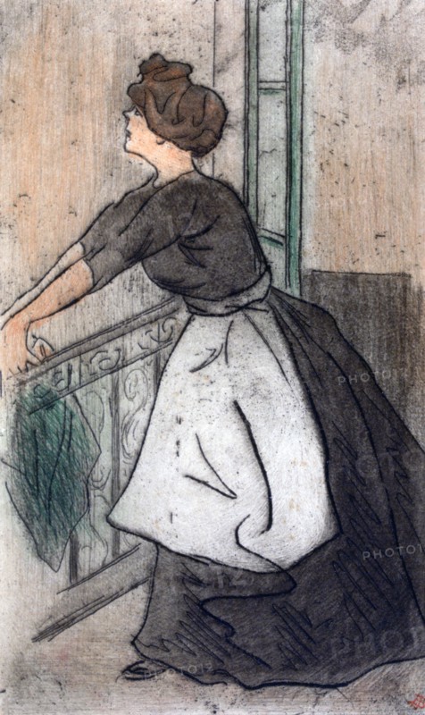 'Chambermaid', c1871-1919. Artist: Henri Boutet