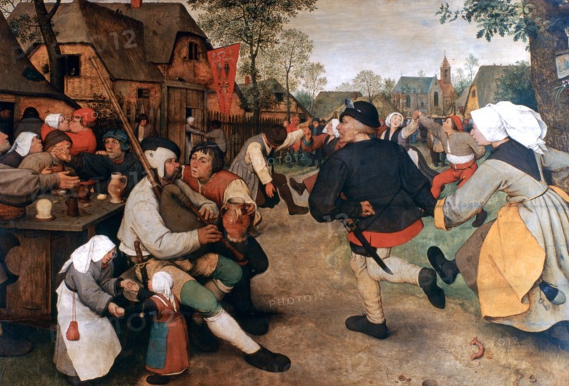 'The Peasant Dance', 1568-1569. Artist: Pieter Bruegel the Elder