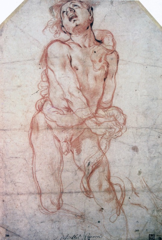 'Figure Study', 1560-1609. Artist: Annibale Carracci