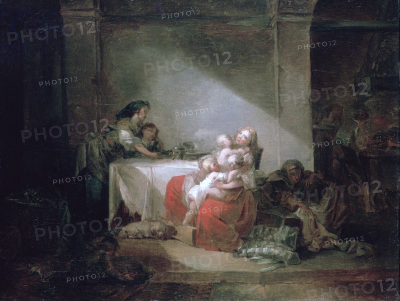 'Interior Scene', late 18th century. Artist: Jean-Honore Fragonard