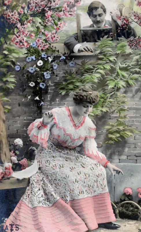 Vintage French postcard, c1900. Artist: Unknown