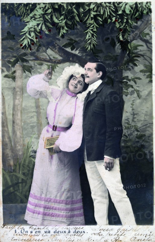 Vintage French postcard, c1900. Artist: Unknown