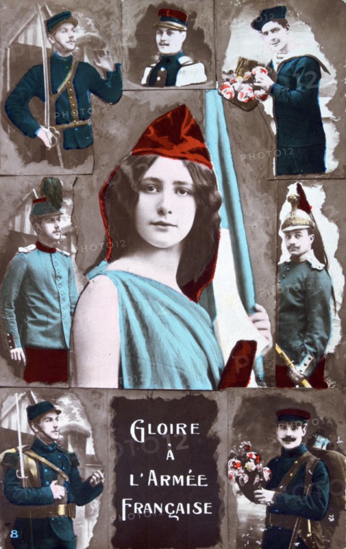 French WWI postcard, 1914-1918. Artist: Unknown