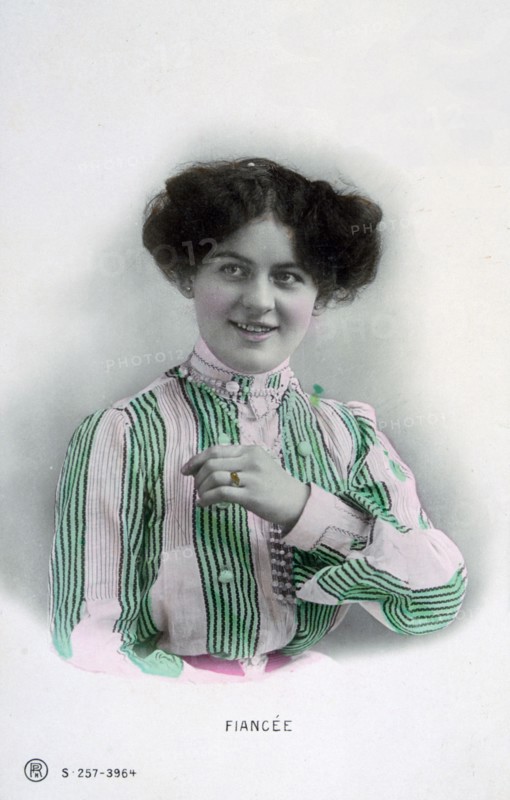 'Fiance', vintage French postcard, c1900. Artist: Unknown