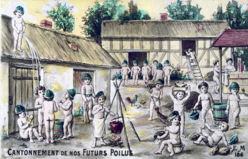 Vintage French postcard, c1900. Artist: Unknown