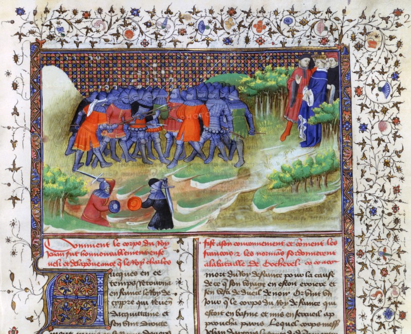 Battle of Cocherel, 1364, (15th century). Artist: Unknown