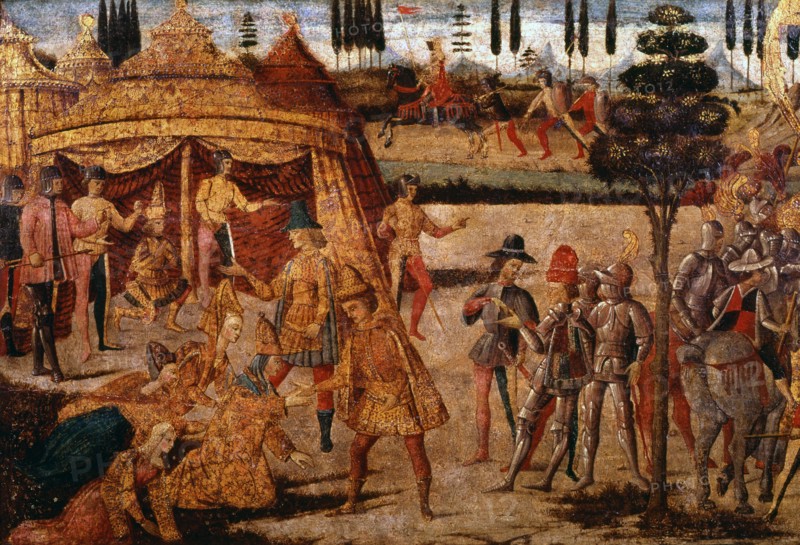 Alexander the Great visits Darius, 4th century BC, (15th century). Artist: Unknown