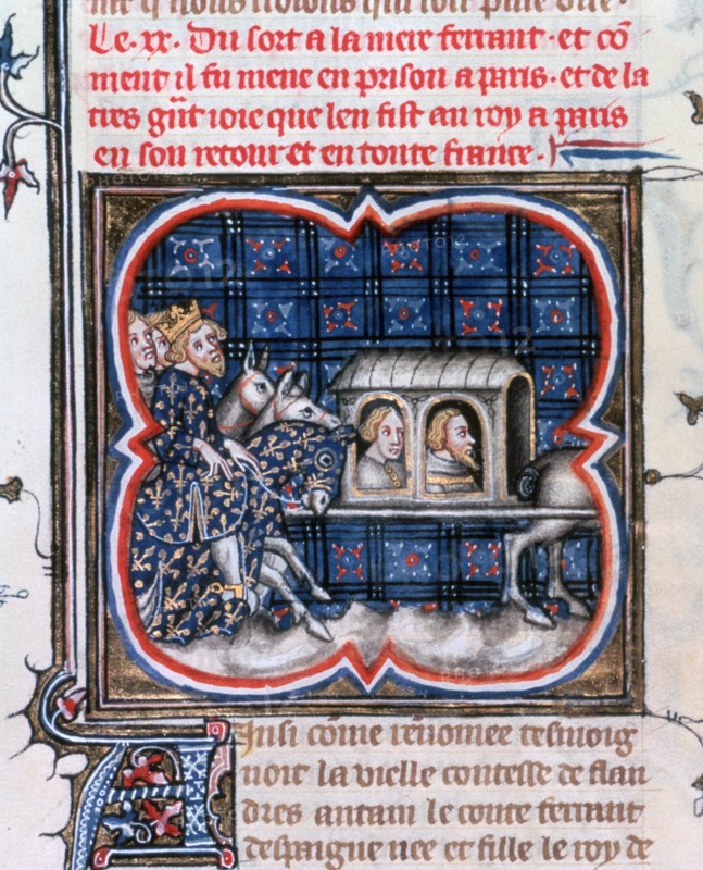 Fernando of Portugal taken prisoner, c1212, (1375-1379). Artist: Unknown