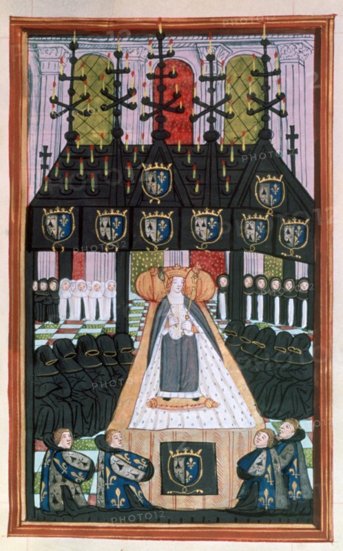Funeral of Anne of Britanny, Notre Dame, Paris, 1514, (16th century). Artist: Unknown