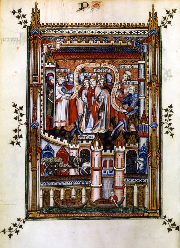 Lisbius proclaims himself a disciple of Christ, 1317. Artist: Unknown