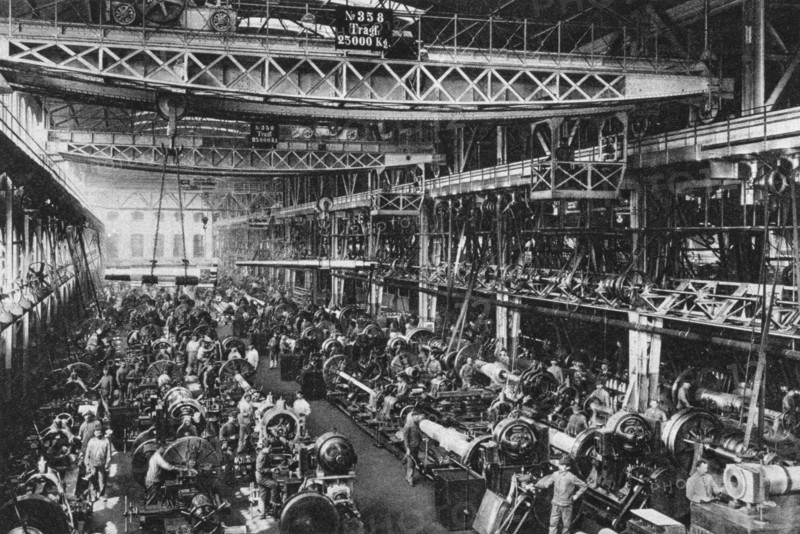 The Krupp gun factory number 1, Essen, Germany, World War I, 1917. Artist: Unknown