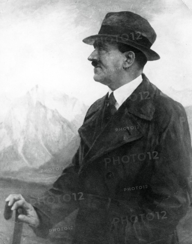 Adolf Hitler relaxing at Berchtesgaden, Bavarian Alps, Germany, c1933-1945. Artist: Unknown