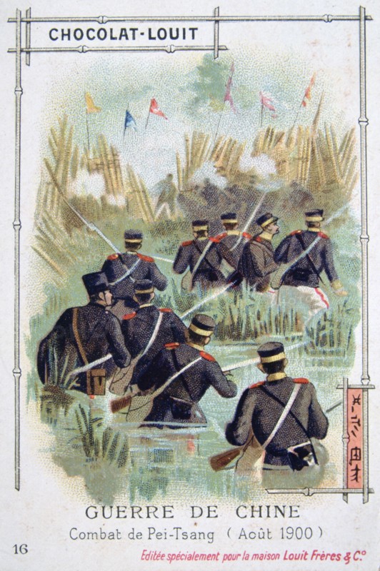 Combat at Pei-Tsang, China, Boxer Rebellion, August 1900. Artist: Unknown