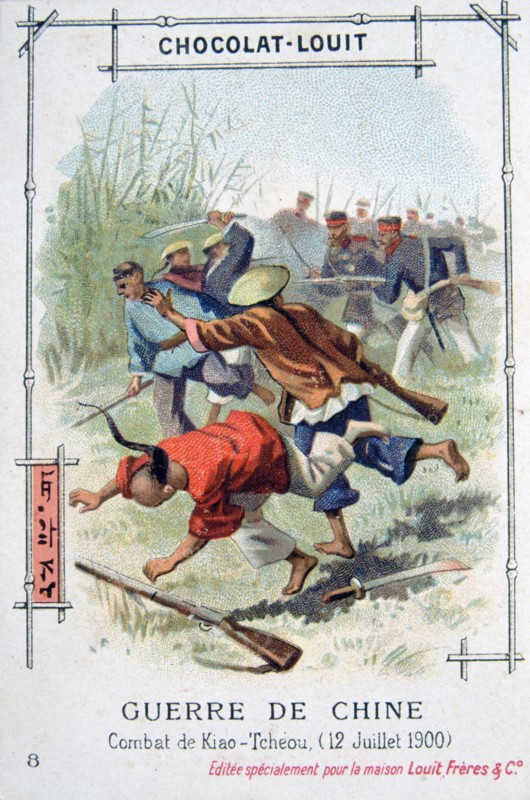 Battle at Kiao-Tcheou, China, Boxer Rebellion, 12 July 1900. Artist: Unknown