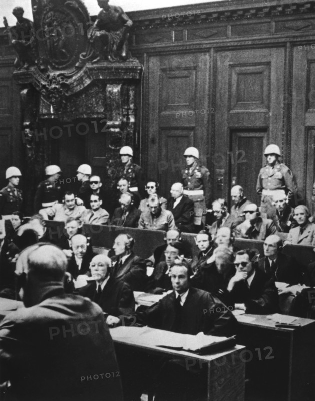 Nuremberg war crimes trial, Germany, 1946. Artist: Unknown
