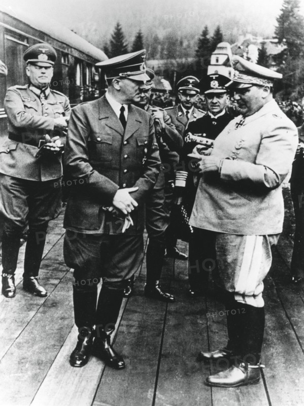 Adolf Hitler and Hermann Göring, Nazi leaders, Germany, 20 April 1941. Artist: Unknown