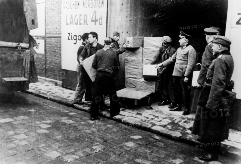 German supply depot, occupied Paris, February 1941. Artist: Unknown