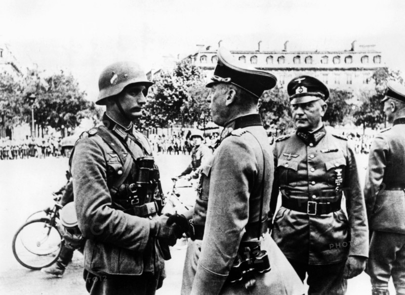 German victory parade after the capture of Paris, June 1940. Artist: Unknown