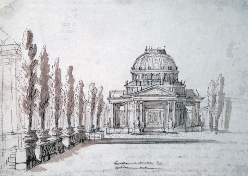 'Temple of Apollo', for the opera Achille and Polyxene, c1687. Artist: Jean Berain
