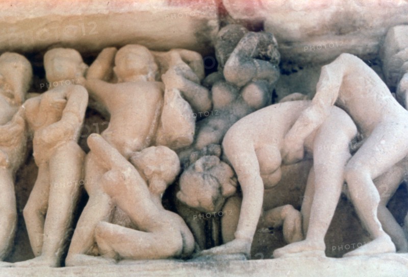 Erotic Sculpture, Khajuraho, India. c950-1050. (20th century). Artist: Unknown