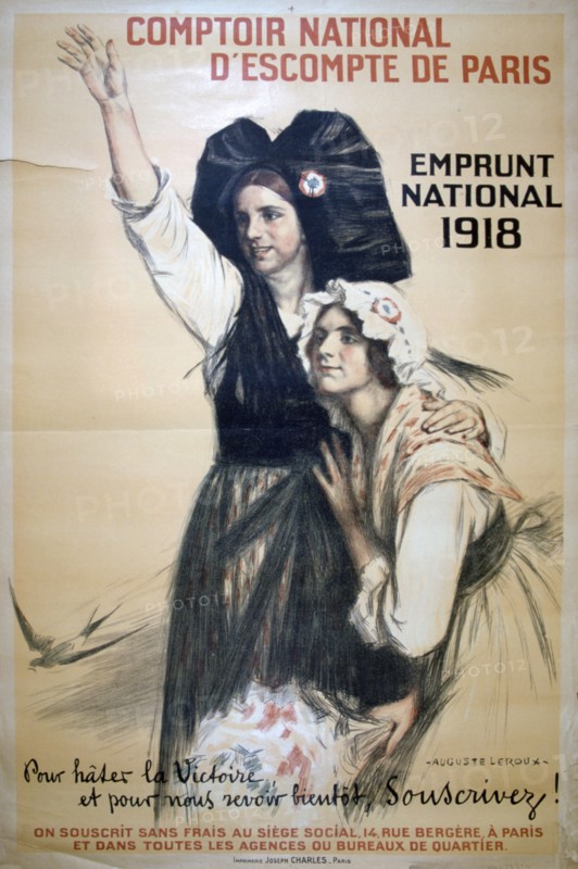 'Comptoir National d'Escompte de Paris', French World War I poster, 1918. Artist: Auguste Leroux