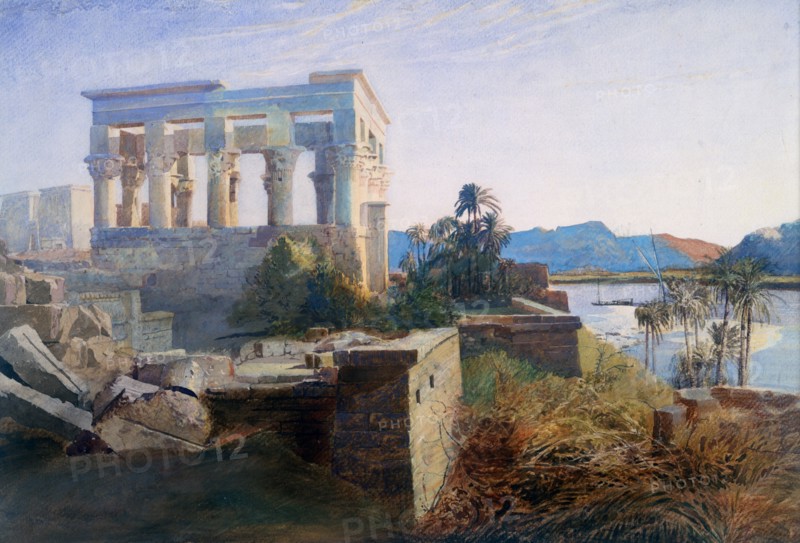'Philae, Egypt', 19th century. Artist: Robert Dighton