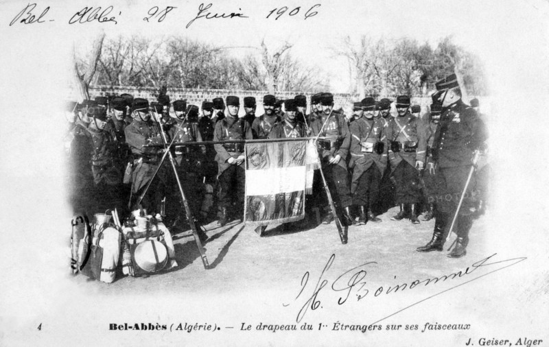 1st regiment of the French Foreign Legion, Sidi Bel Abbes, Algeria, 1906. Artist: J Geiser