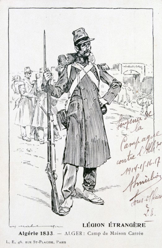 The French Foreign Legion, Maison Carrée, Algeria, 1833, (20th century). Artist: Unknown