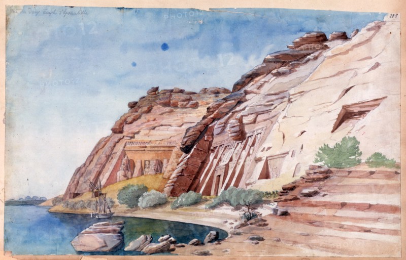 'Abu Simbel', Egypt, 19th century. Artist: Nestor l'Hote