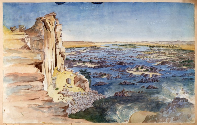 'The Nile', Egypt, 19th century. Artist: Nestor l'Hote