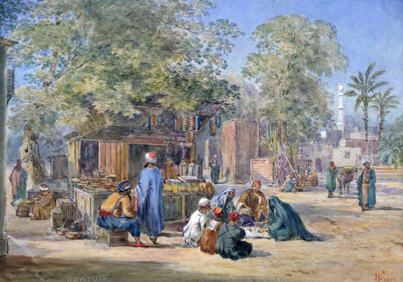 'Egyptian Village', 1869.  Artist: Henry Pilleau