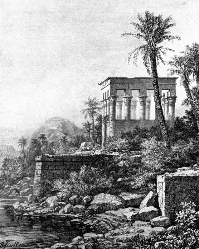 'The Kiosk, Philae Temple, Egypt', 1881. Artist: Unknown